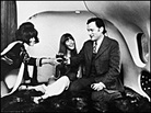 Hugh Hefner on his plan in 1970. Hugh Hefner on his plan in 1970.