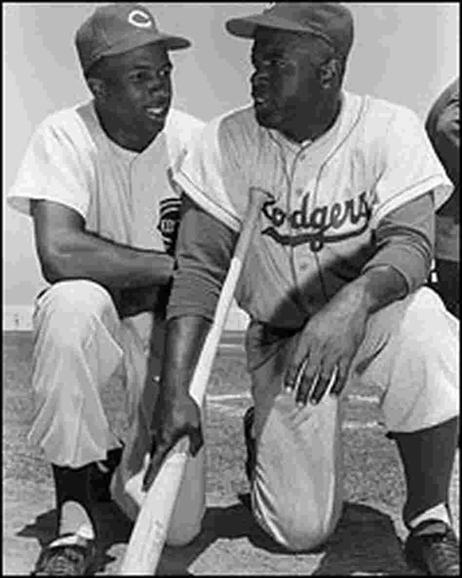 Frank Robinson and Jackie Robinson