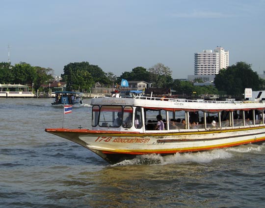 Boat on the Chao Phraya River.