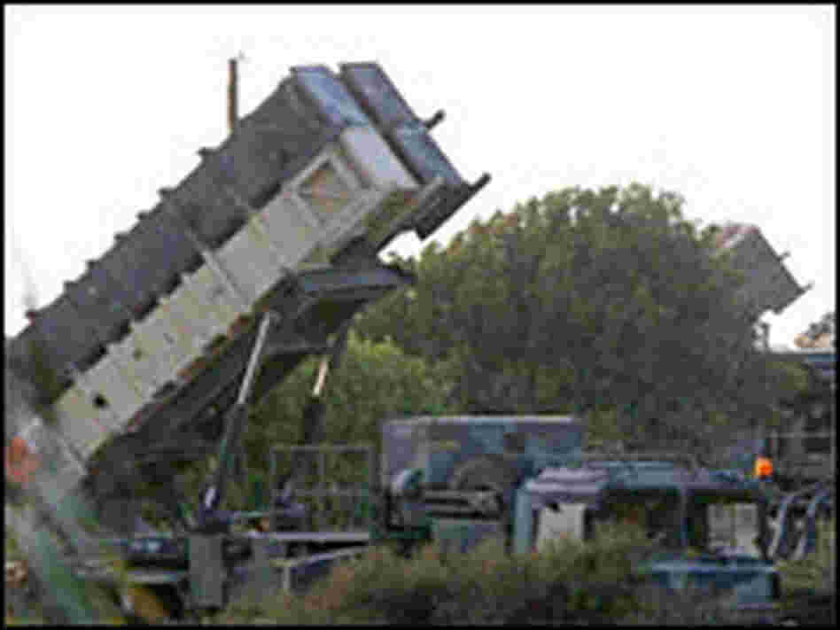 Anti-aerial Patriot missile batteries
