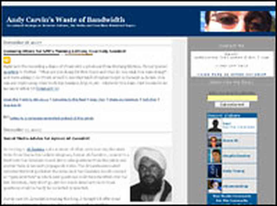 A more recent version of Andy Carvin's blog.