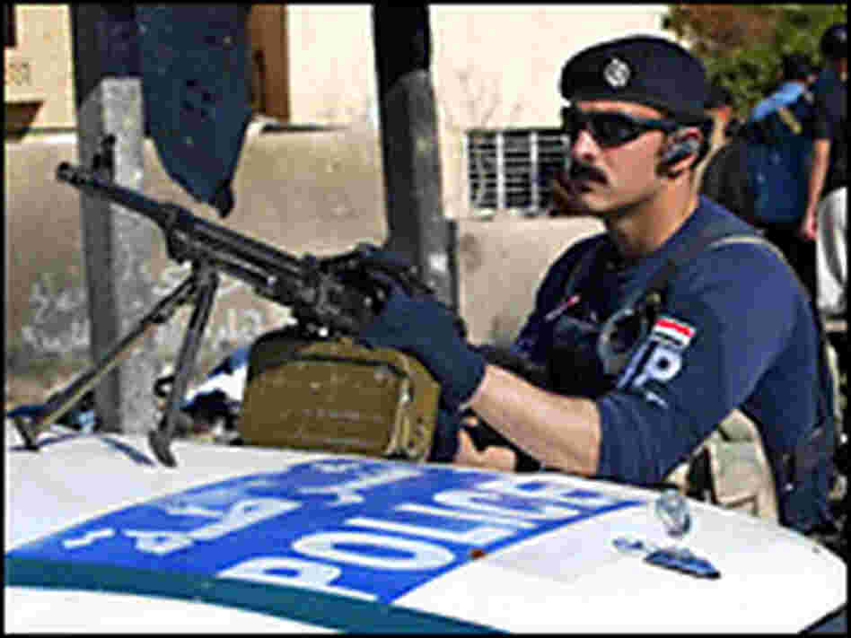 An Iraqi policeman. Credit: WISAM SAMI/AFP/Getty Images.