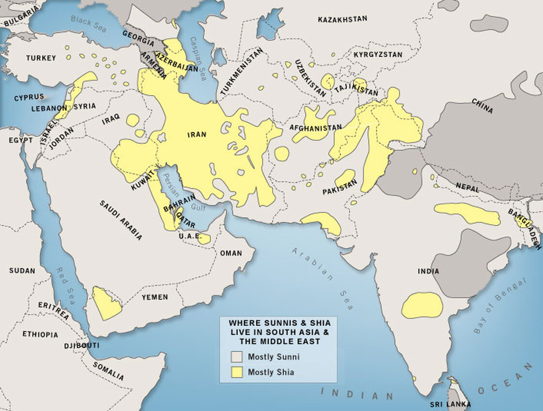 Shia-Sunni map