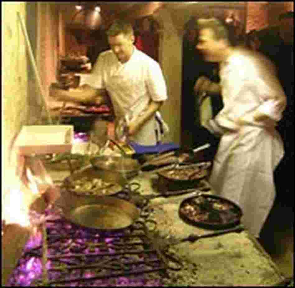 The entire Game Kitchen dinner was cooked over fire and baked in wood ovens.