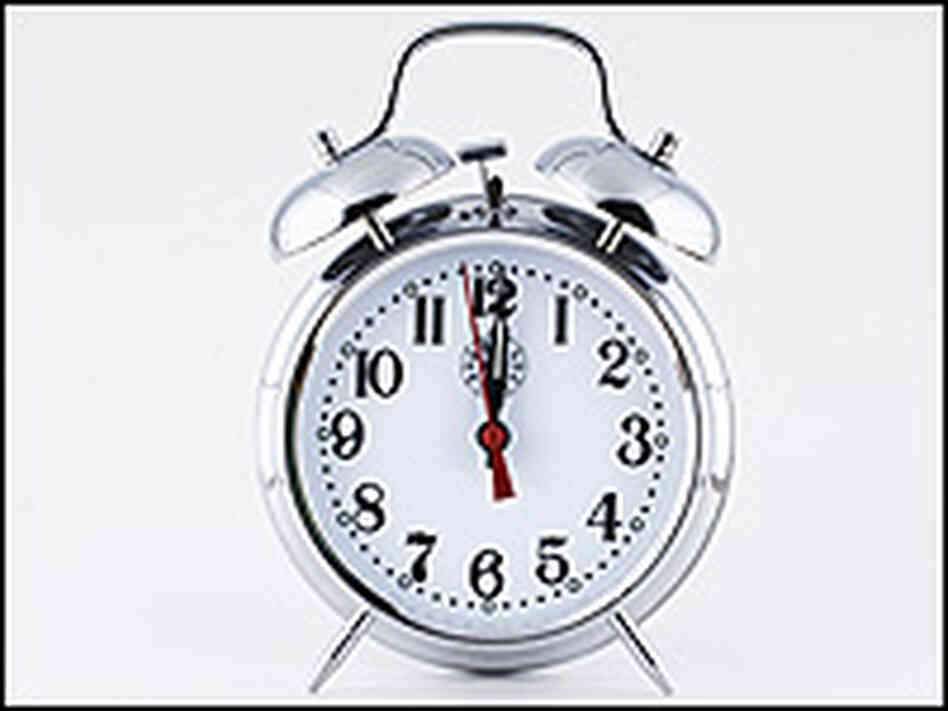 An alarm clock An alarm clock