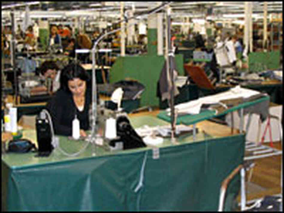 Bucking the trend towards off-shoring, the Joseph Abboud factory hired 90 new workers last year. Bucking the trend towards off-shoring, the Joseph Abboud factory hired 90 new workers last year.