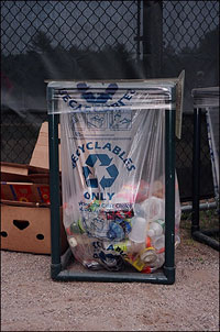 Recycling Container in Mansfield, Conn.