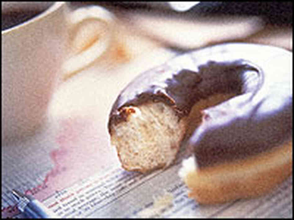 Doughnut and a Cup of Coffee Doughnut and a Cup of Coffee