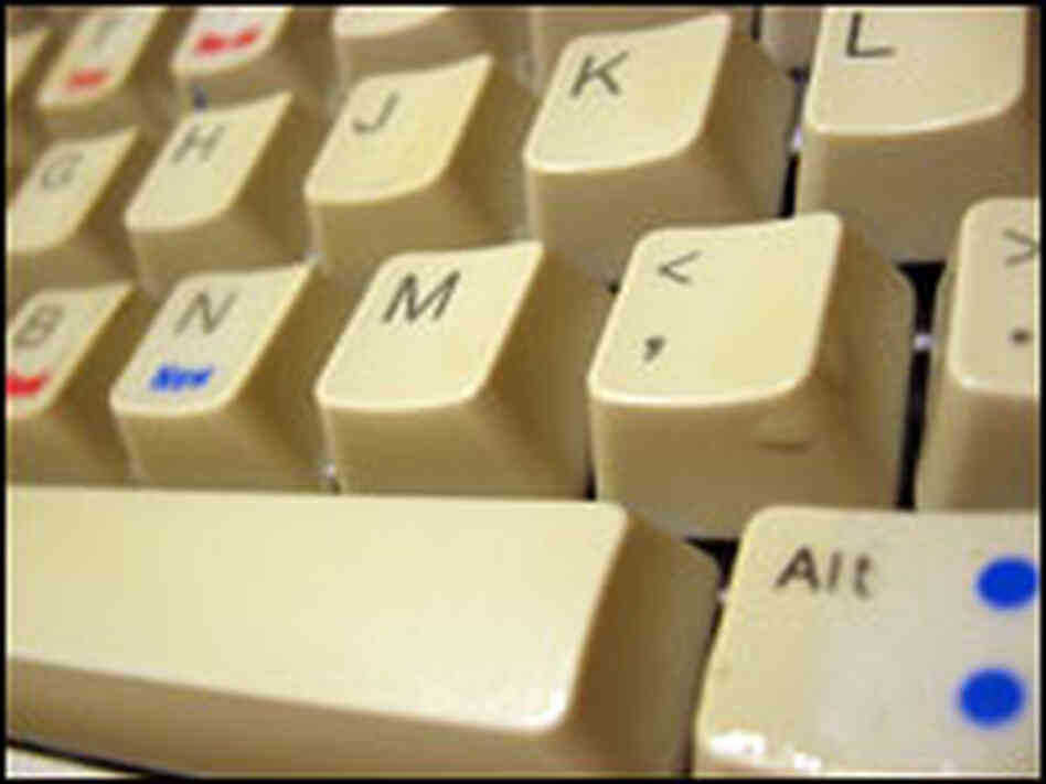 Nell Boyce's clean keyboard after the experiment. Nell Boyce's clean keyboard after the experiment.