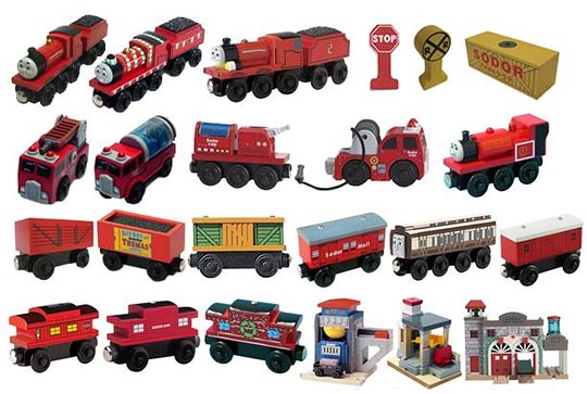 Thomas the Tank Engine toys affected by the recall.