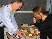 Chris Kimball and Renee Montagne sample contest recipes.