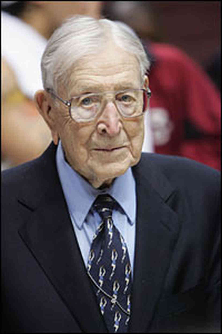 John Wooden, in a 2004 photo, holds the record for most NCAA men's basketball championships. John Wooden, in a 2004 photo, holds the record for most NCAA men's basketball championships.