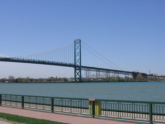 The Ambassador Bridge at Daytime
