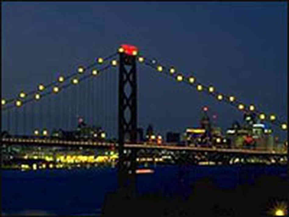 The Ambassador Bridge at Night