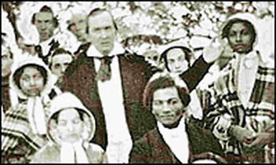 The Edmondson sisters and Frederick Douglass