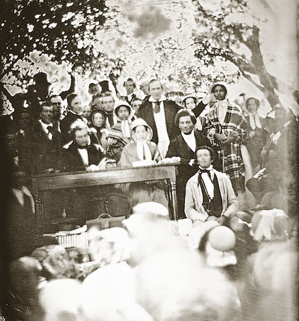 The Edmondson sisters and Frederick Douglass