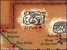 Map of the location El Peru-Waka Map of the location El Peru-Waka