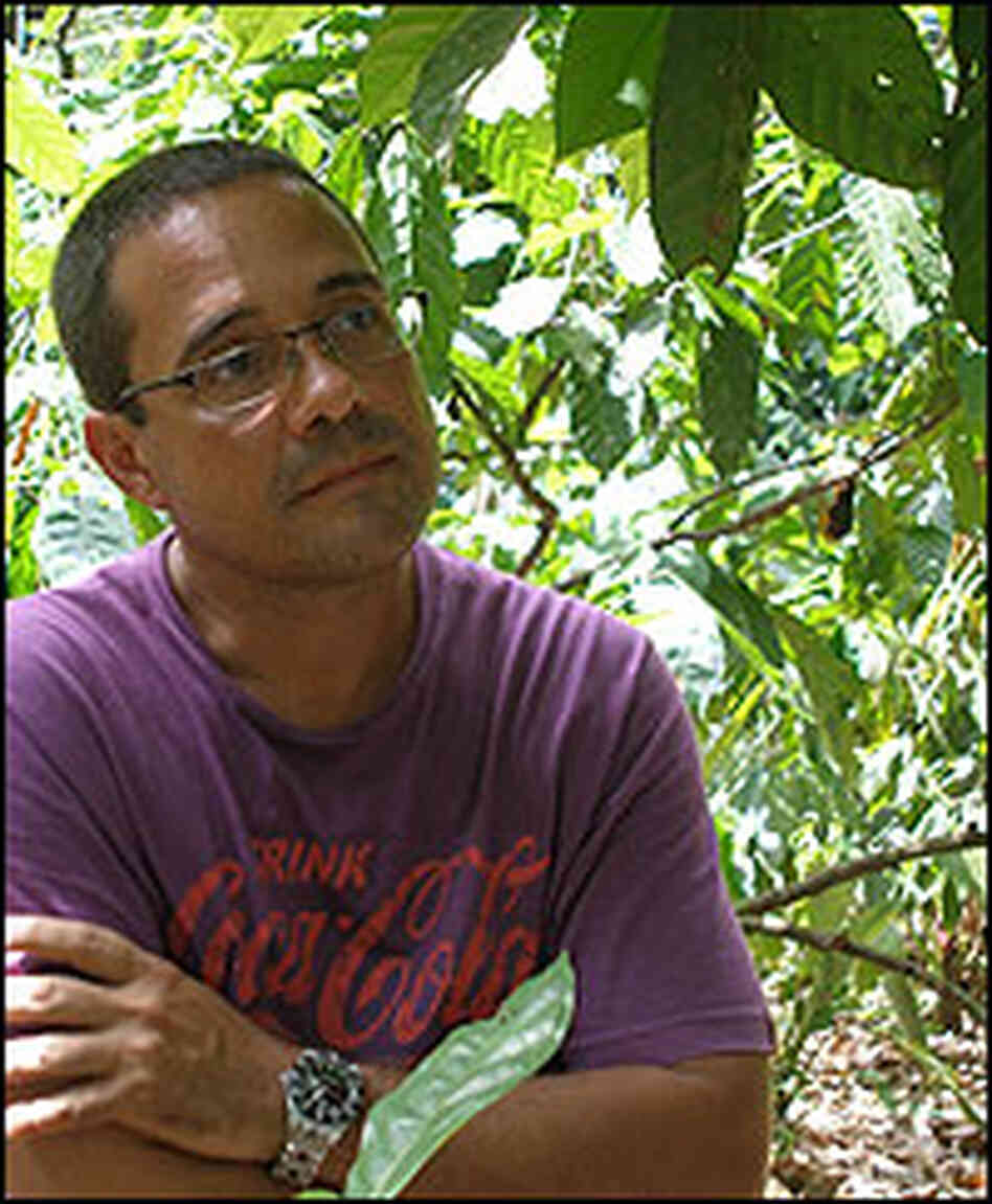 Joao Tavares, a fourth-generation cocoa farmer