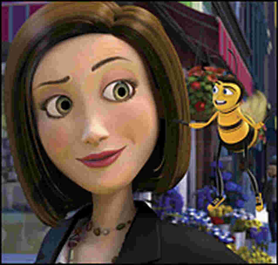 Bee in front of Florist