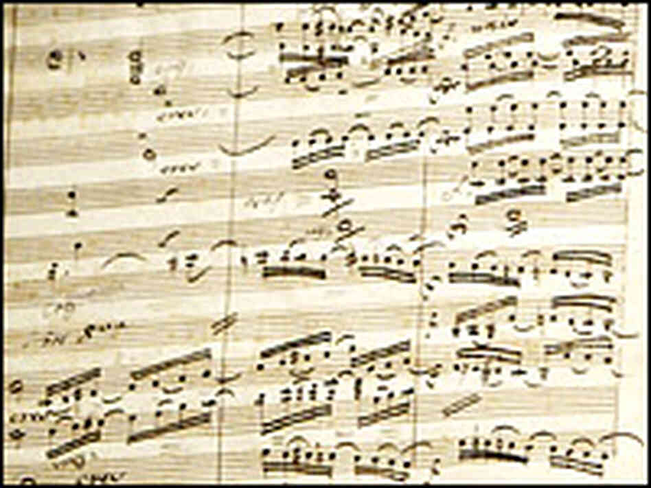 Manuscript of Beethoven's Symphony No. 9 Manuscript of Beethoven's Symphony No. 9