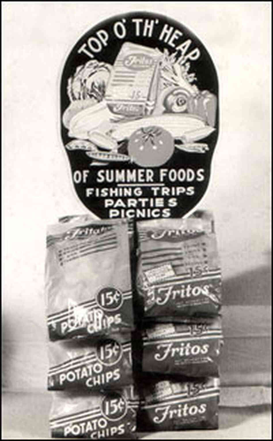 Fritos advertising clip rack