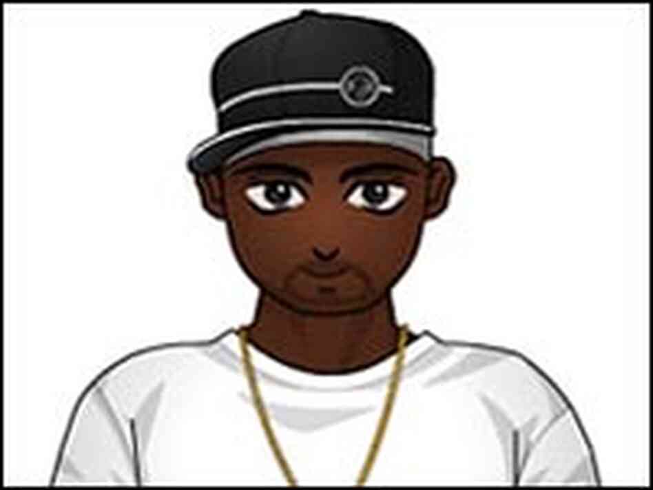 Rap artist 50 Cent on the virtual community Zwinky.