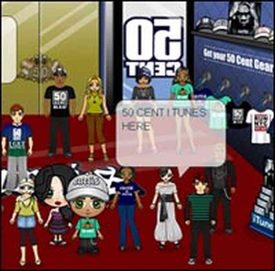 50 Cent's boutique on Zwinky.com