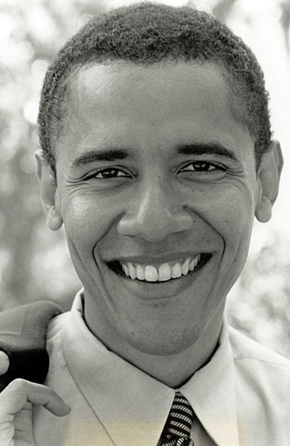 Barack Obama, photographed for a campaign in 2000.