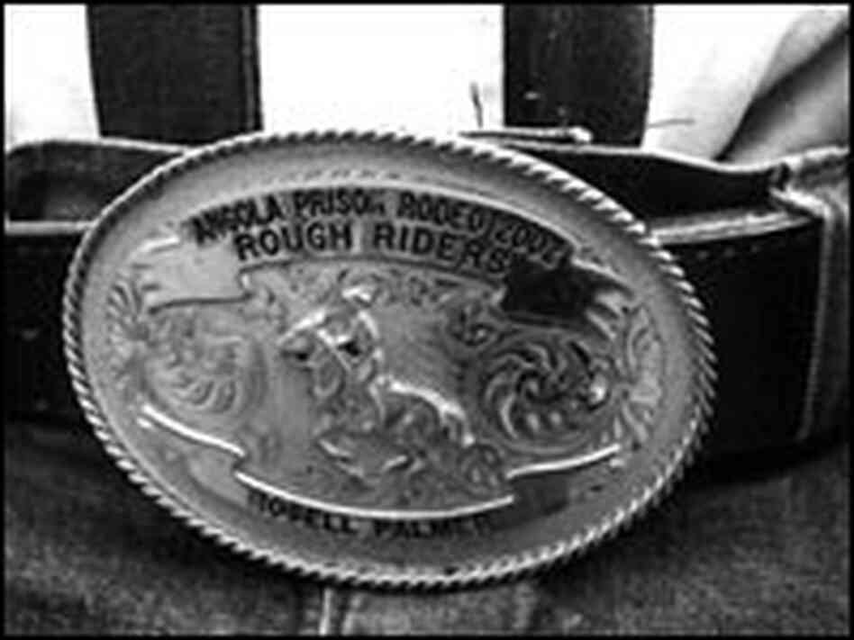 Inmates compete for a prize belt buckle and a $100 winner's fee.