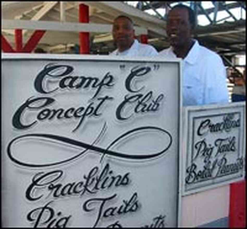Most of the ingredients for the food in the booths are grown on the vast pastures of the prison.