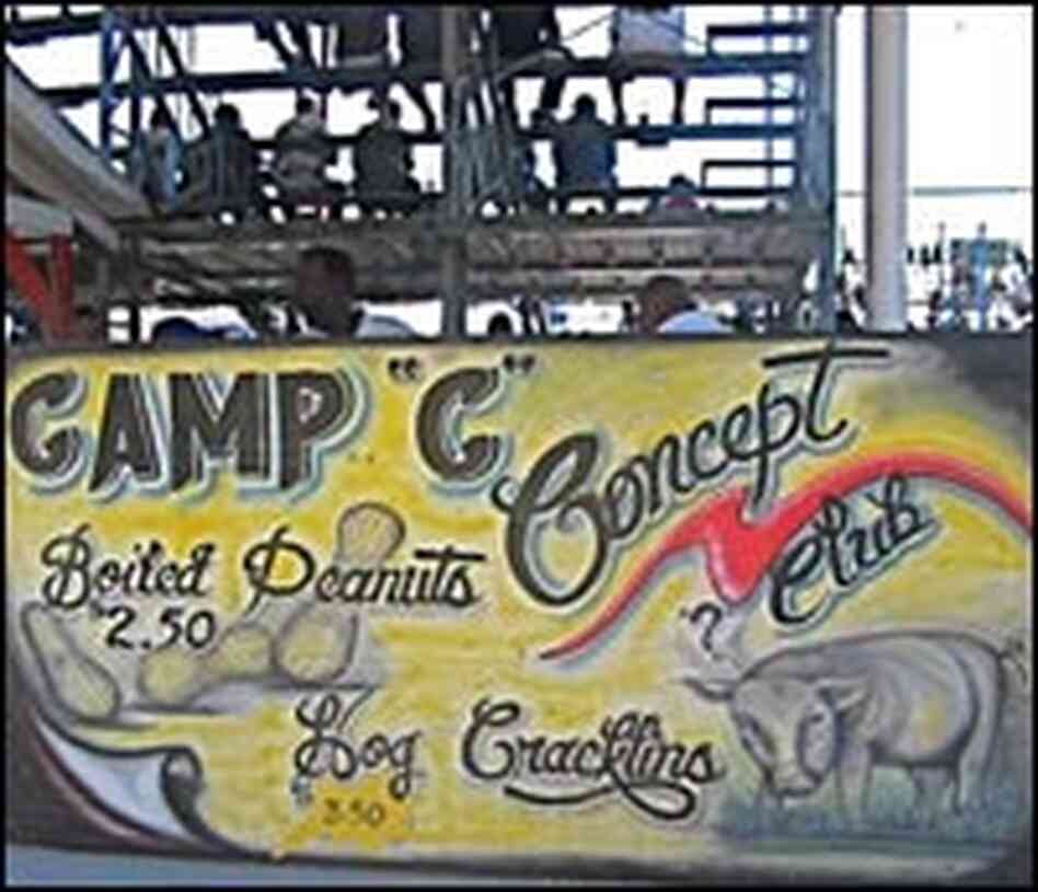 Dozens of inmate organizations have food concession booths at the Angola Prison Rodeo.