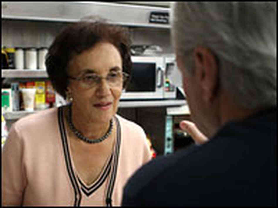 Virginia Ali, co-owner of Ben's Chili Bowl, talks to a customer. Virginia Ali, co-owner of Ben's Chili Bowl, talks to a customer.