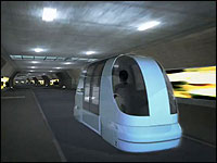 Artist's rendition of a PRT pod