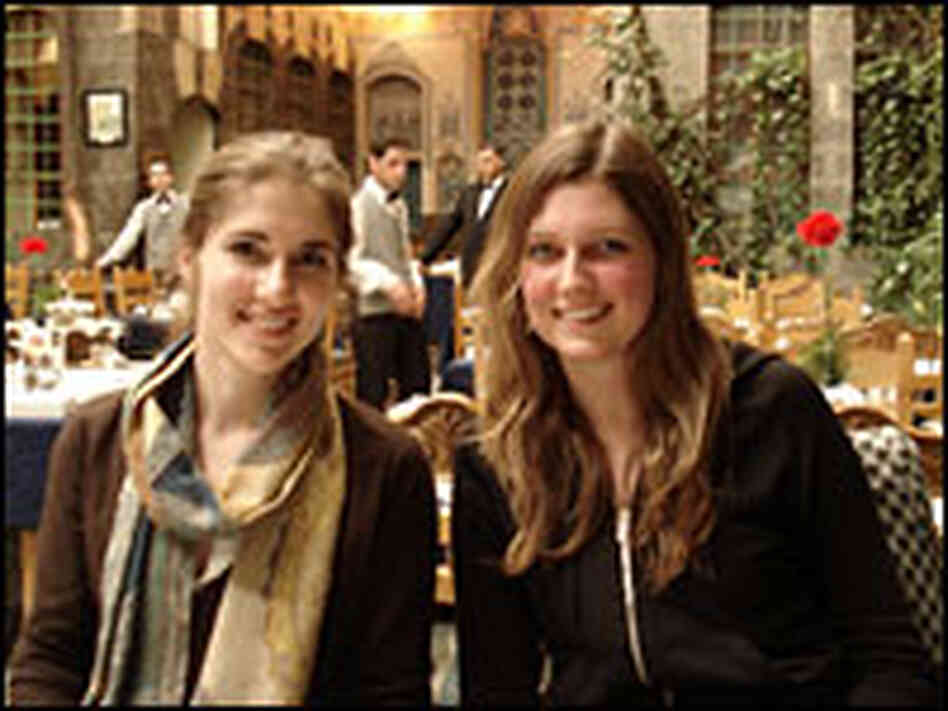 Ashley Milco of Chicago and Kara Francis of Wilmington, Del.