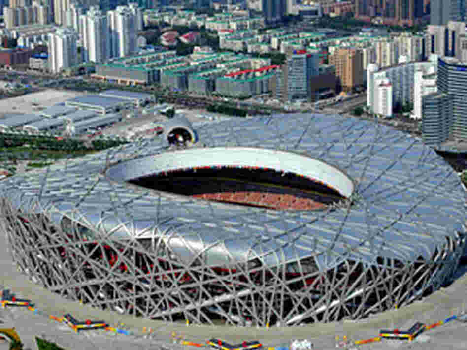 Beijing's National Stadium, known as the Bird's Nest
