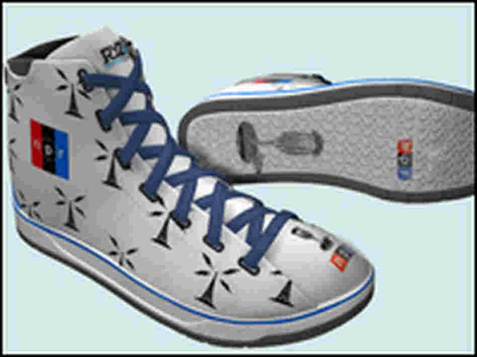 Side view of NPR sneaker design
