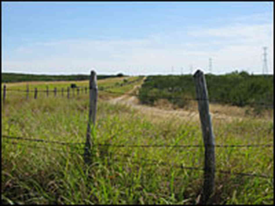 Border fence in Coahuila