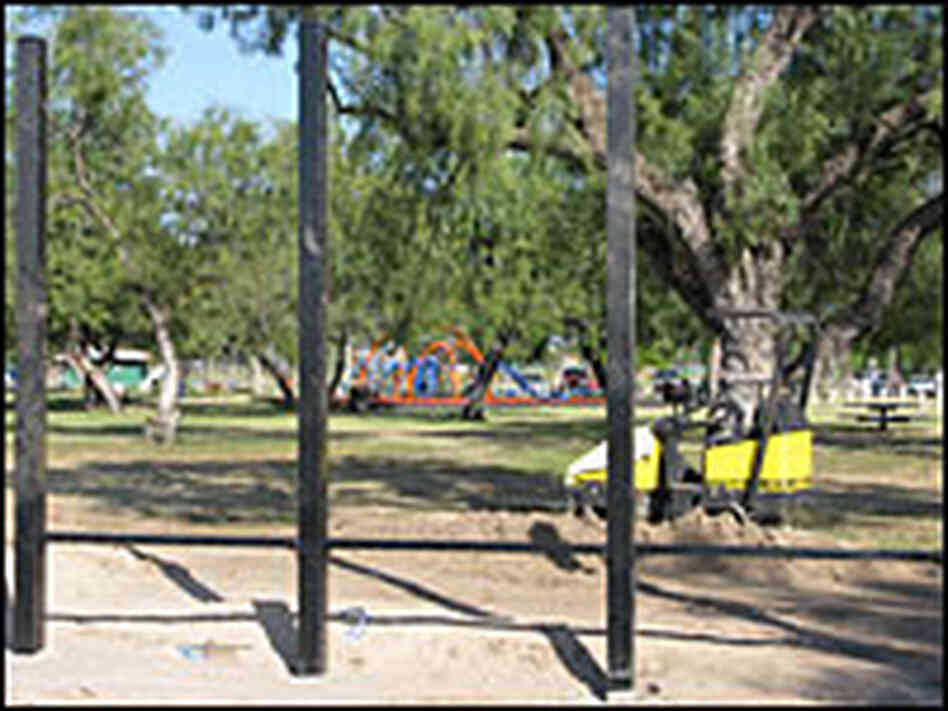 New Border Fence in Eagle Park, Texas