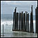 The western end of the U.S.-Mexico border fence in Tijuana. Credit: Jason Beaubien/NPR