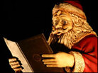Santa reading Santa reading
