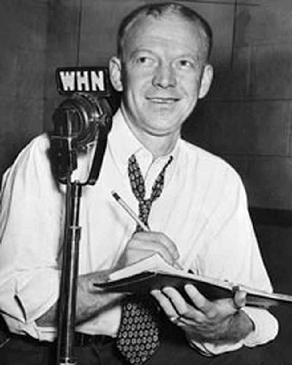 Sportscaster Walter "Red" Barber, in 1949.