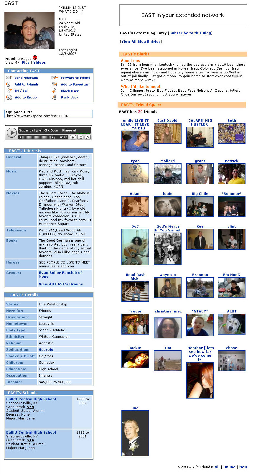 Kenneth Eastridge's MySpace Photos Page 1