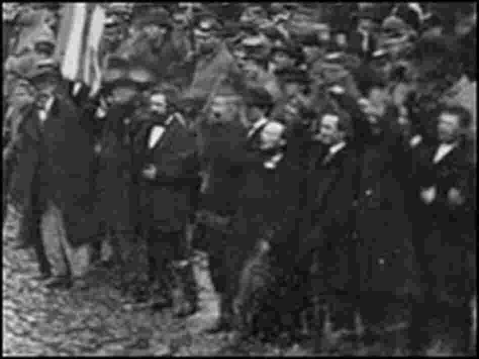 The crowd at Lincoln's second inauguration in 1865.