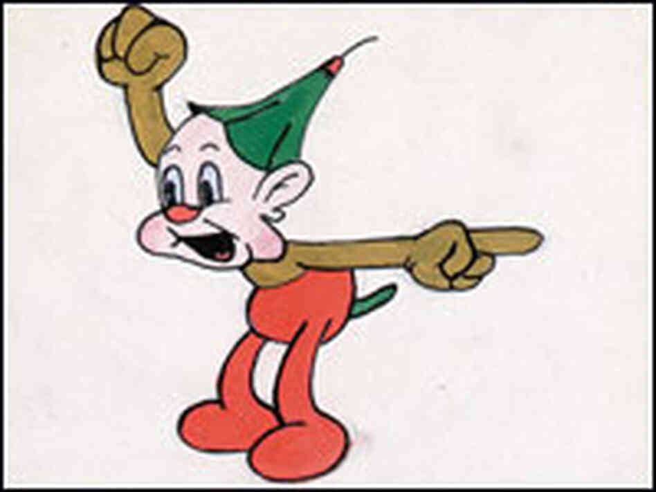 A sketch Peyo made in 1945 for a cartoon film.