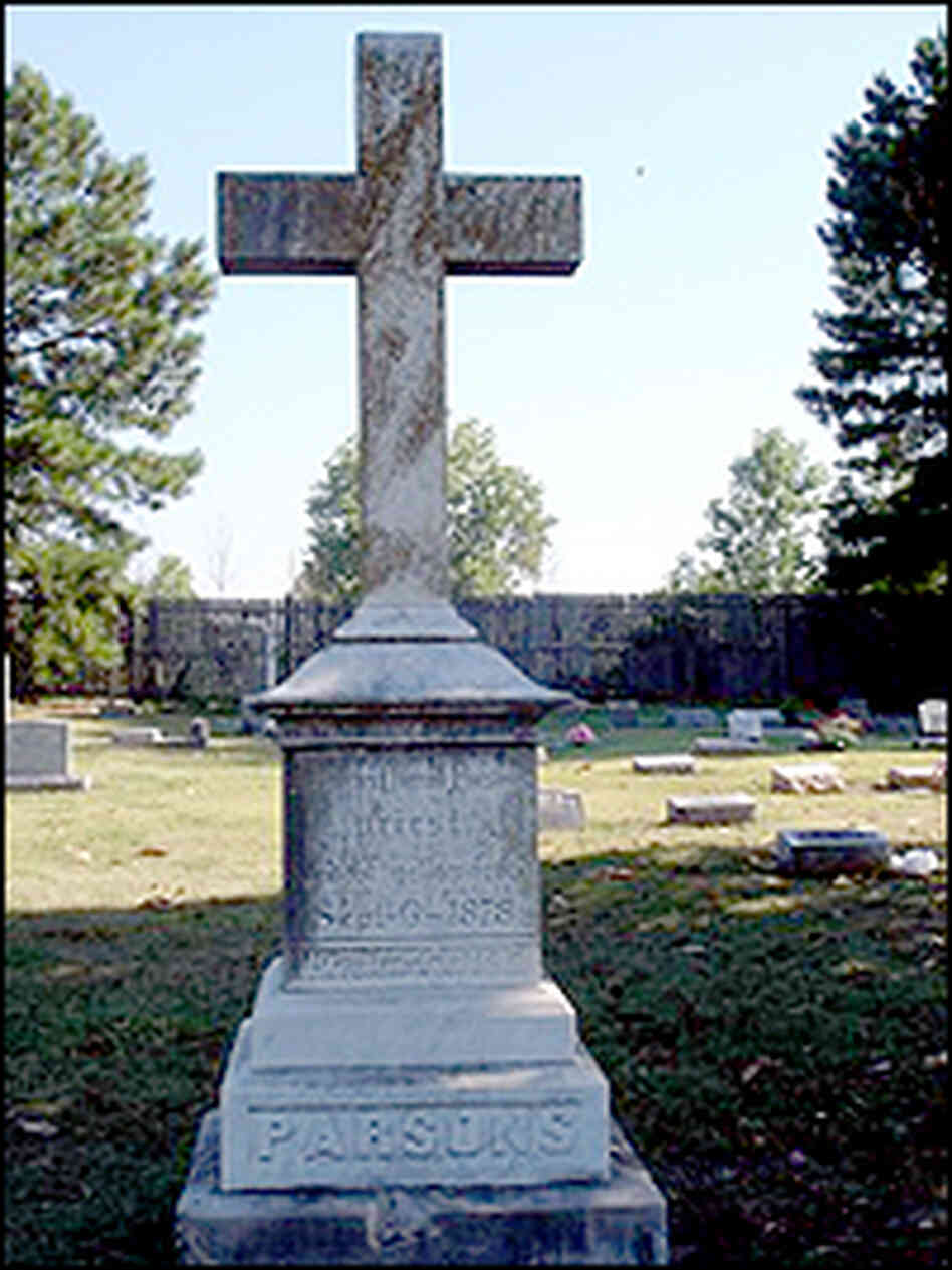 grave stone in Elmwood Cemetery grave stone in Elmwood Cemetery