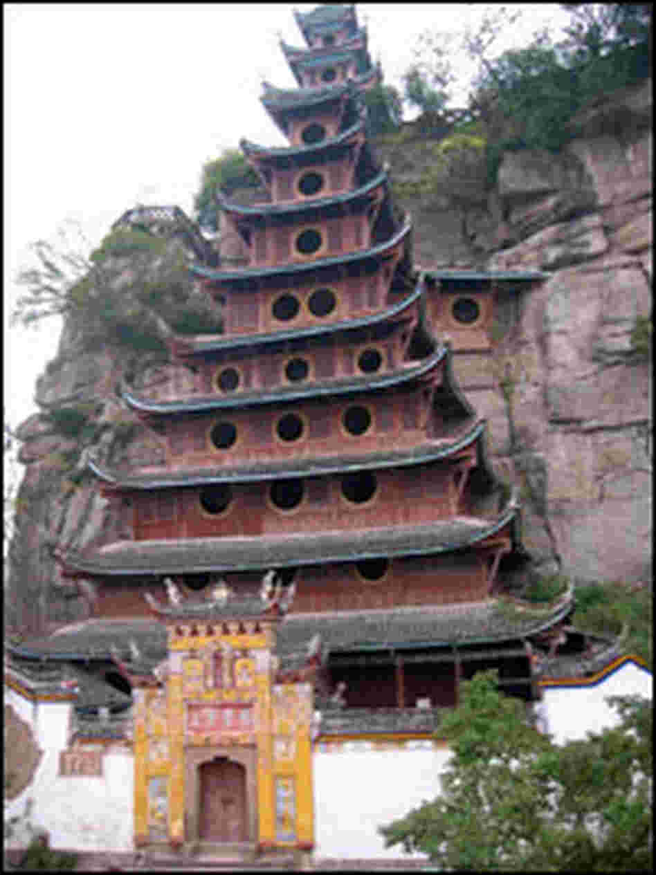 Taoist temple at the Stone Treasure Fortress.