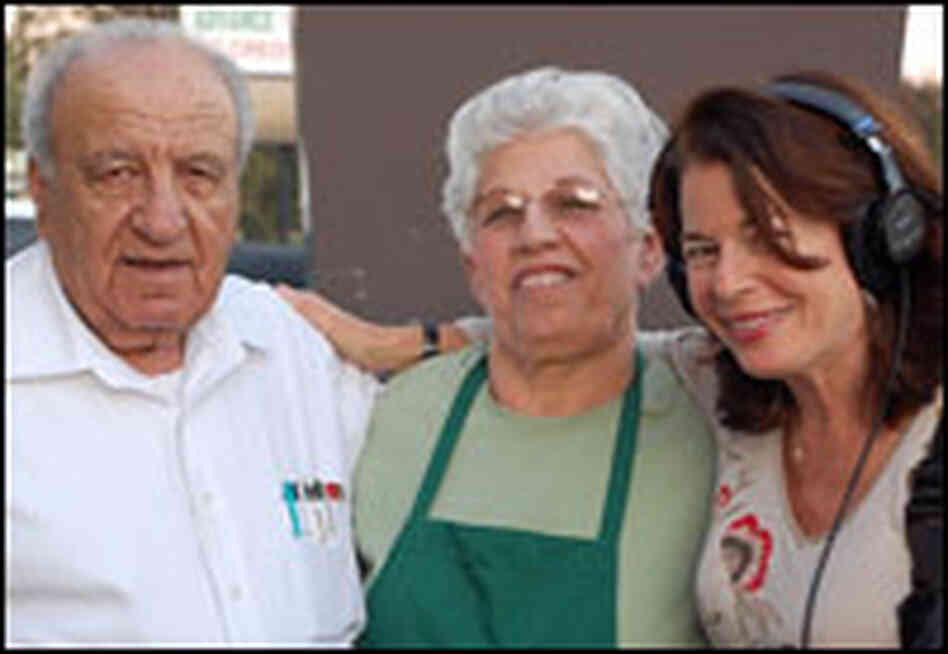 Restaurant owners Chafik and Louise Chamoun and Davia Nelson of the Kitchen Sisters.