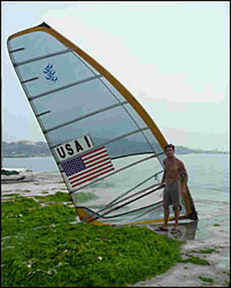 U.S. Olympic windsurfer Benjamin Barger