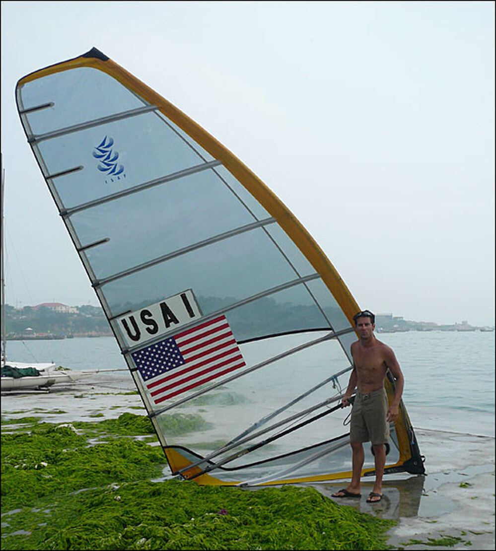 U.S. Olympic windsurfer Benjamin Barger