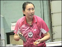 Gao Jun Demonstrates Pingpong Techniques